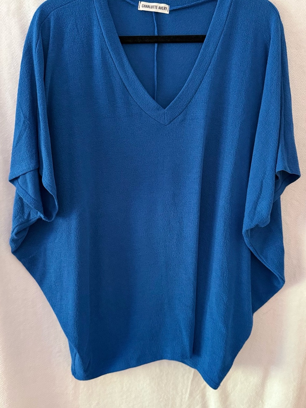 Charlotte Avery Royal Blue V-Neck Sweater